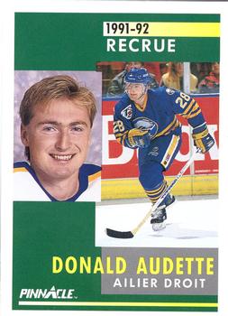 1991-92 Pinnacle French #330 Donald Audette Front