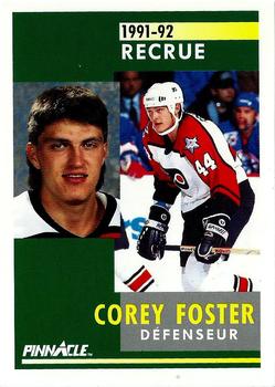 1991-92 Pinnacle French #332 Corey Foster Front