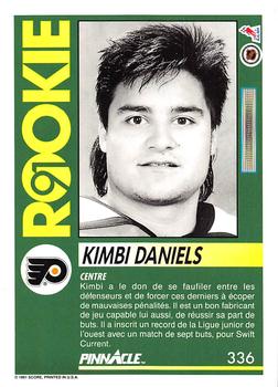 1991-92 Pinnacle French #336 Kimbi Daniels Back