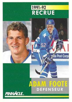 1991-92 Pinnacle French #337 Adam Foote Front