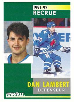 1991-92 Pinnacle French #346 Dan Lambert Front