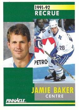 1991-92 Pinnacle French #348 Jamie Baker Front