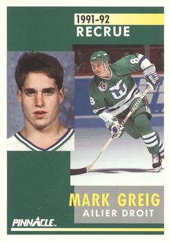 1991-92 Pinnacle French #352 Mark Greig Front