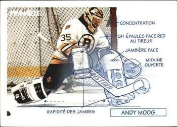 1991-92 Pinnacle French #379 Andy Moog Front