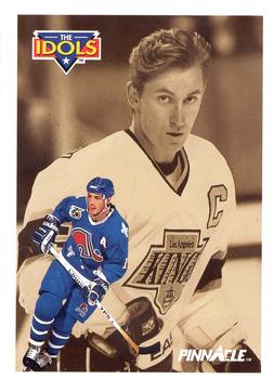 1991-92 Pinnacle French #381 Joe Sakic / Wayne Gretzky Front