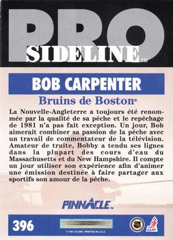 1991-92 Pinnacle French #396 Bob Carpenter Back