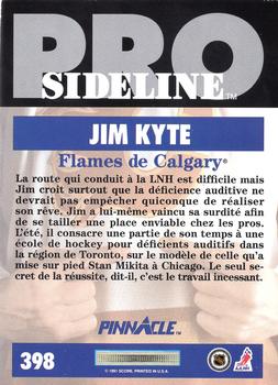 1991-92 Pinnacle French #398 Jim Kyte Back
