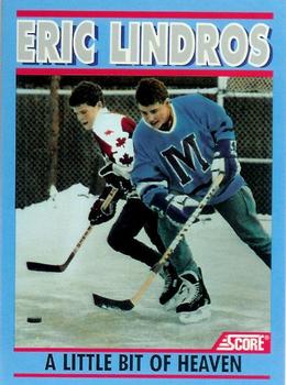1991-92 Score Eric Lindros #NNO Eric Lindros / Brett Lindros  Front