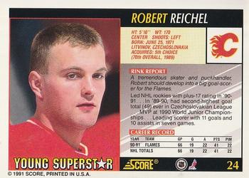 1991-92 Score Young Superstars #24 Robert Reichel Back
