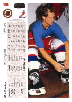 1991-92 Upper Deck French #106 Phil Housley Back