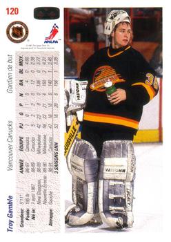 1991-92 Upper Deck French #120 Troy Gamble Back