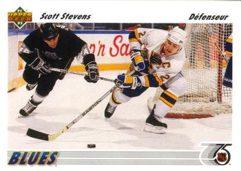 1991-92 Upper Deck French #132 Scott Stevens Front