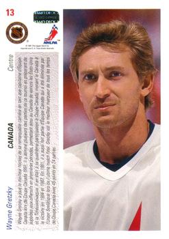 1991-92 Upper Deck French #13 Wayne Gretzky Back