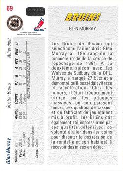 1991-92 Upper Deck French #69 Glen Murray Back