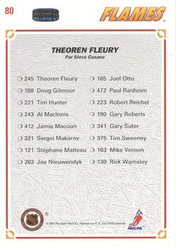 1991-92 Upper Deck French #80 Theoren Fleury Back