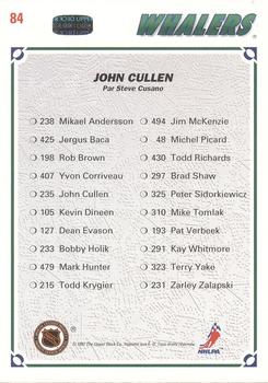 1991-92 Upper Deck French #84 John Cullen Back