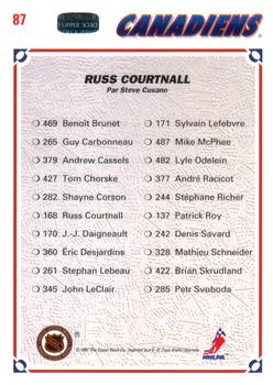1991-92 Upper Deck French #87 Russ Courtnall Back