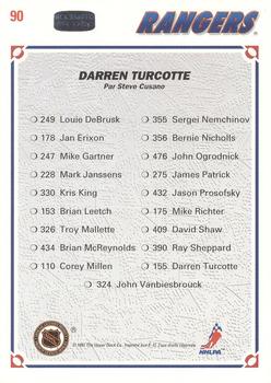 1991-92 Upper Deck French #90 Darren Turcotte Back