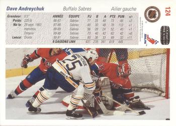 1991-92 Upper Deck French #124 Dave Andreychuk Back