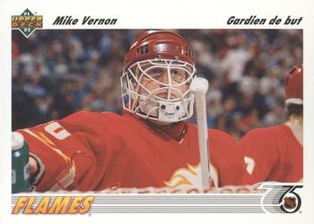 1991-92 Upper Deck French #163 Mike Vernon Front