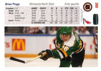 1991-92 Upper Deck French #260 Brian Propp Back