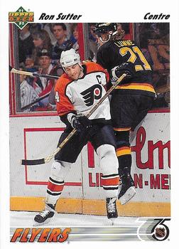 1991-92 Upper Deck French #309 Ron Sutter Front