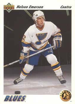 1991-92 Upper Deck French #445 Nelson Emerson Front