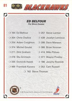 1991-92 Upper Deck French #81 Ed Belfour Back