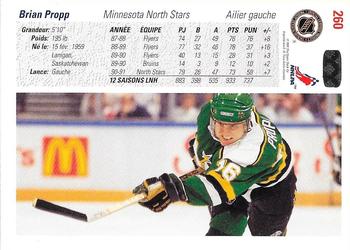 1991-92 Upper Deck French #260 Brian Propp Back