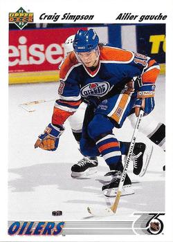 1991-92 Upper Deck French #286 Craig Simpson Front