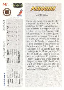 1991-92 Upper Deck French #447 Jamie Leach Back