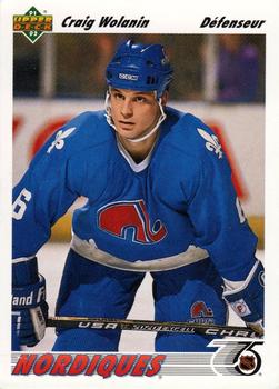 1991-92 Upper Deck French #486 Craig Wolanin Front