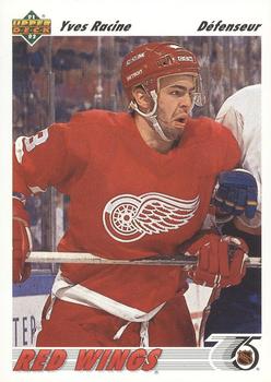 1991-92 Upper Deck French #498 Yves Racine Front