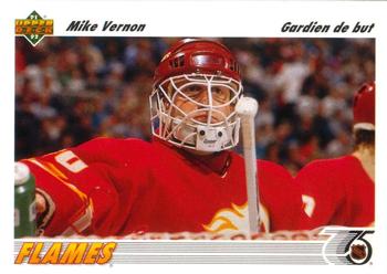 1991-92 Upper Deck French #163 Mike Vernon Front