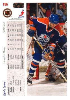 1991-92 Upper Deck French #186 Kevin Lowe Back