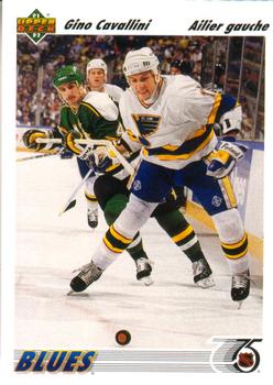 1991-92 Upper Deck French #187 Gino Cavallini Front