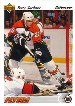 1991-92 Upper Deck French #204 Terry Carkner Front