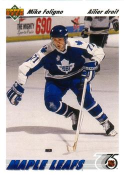 1991-92 Upper Deck French #212 Mike Foligno Front