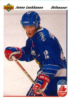 1991-92 Upper Deck French #22 Janne Laukkanen Front