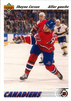 1991-92 Upper Deck French #282 Shayne Corson Front