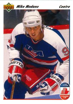 1991-92 Upper Deck French #32 Mike Modano Front