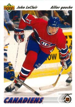 1991-92 Upper Deck French #345 John LeClair Front