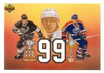 1991-92 Upper Deck French #38 Gretzky et le 99 (Wayne Gretzky) Front