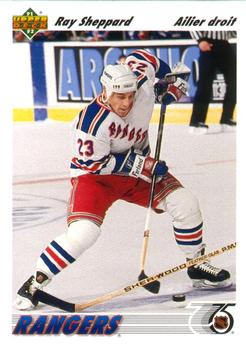 1991-92 Upper Deck French #390 Ray Sheppard Front
