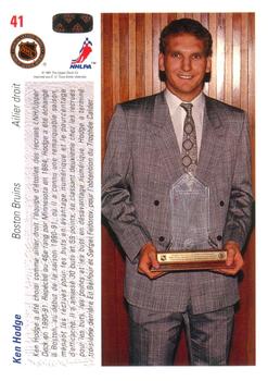 1991-92 Upper Deck French #41 Ken Hodge Back