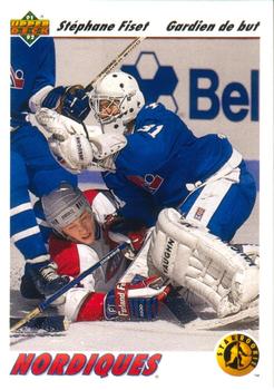 1991-92 Upper Deck French #452 Stephane Fiset Front