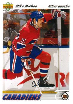 1991-92 Upper Deck French #487 Mike McPhee Front