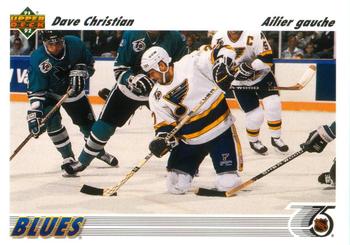 1991-92 Upper Deck French #541 Dave Christian Front
