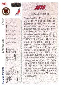 1991-92 Upper Deck French #599 Luciano Borsato Back