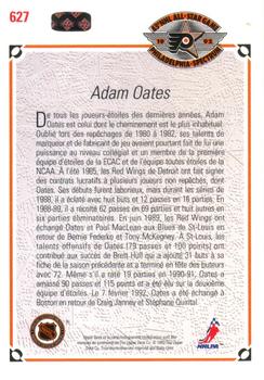 1991-92 Upper Deck French #627 Adam Oates Back